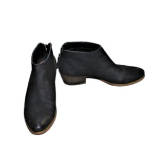 13a   EC LADIES CASLON MAYNE MIDI ZIP BOOTIE - 7 1/2 - BLACK LEATHER.
